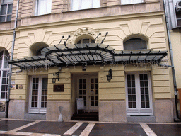 The front of the Danube Palace (Duna-palota) in Zrinyi Utca street
