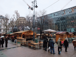 Christmas market at Vörösmarty Tér square
