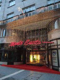 Casino `Monte Carlo` in Dorottya Utca street