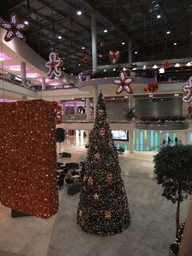 Allee shopping mall with christmas tree