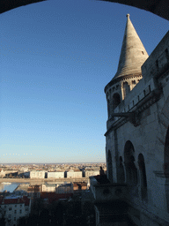 The Fisherman`s Bastion and the Danube river