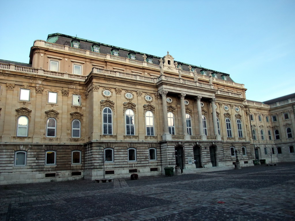 East building of Buda Castle, with an entrance to the Hungarian National Gallery