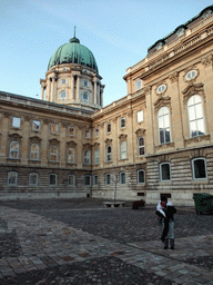 Miaomiao with the northeast side of Buda Castle
