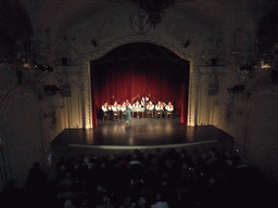 Dancer and musicians giving a concert in the Danube Palace