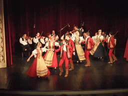 Dancers and musicians giving a concert in the Danube Palace