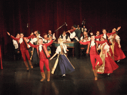 Dancers and musicians giving a concert in the Danube Palace