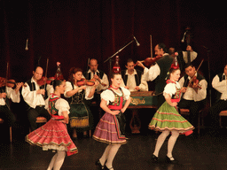 Dancers and musicians giving a concert in the Danube Palace