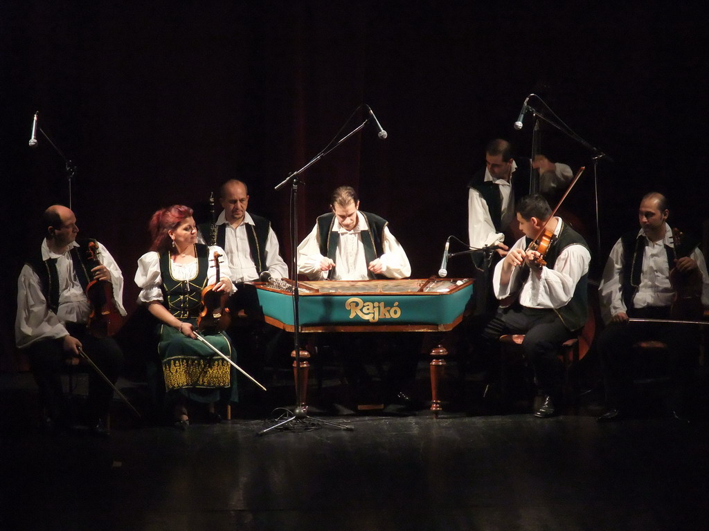 Musicians giving a concert in the Danube Palace