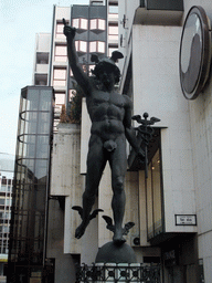 Hermes Fountain in Vaci Utca street