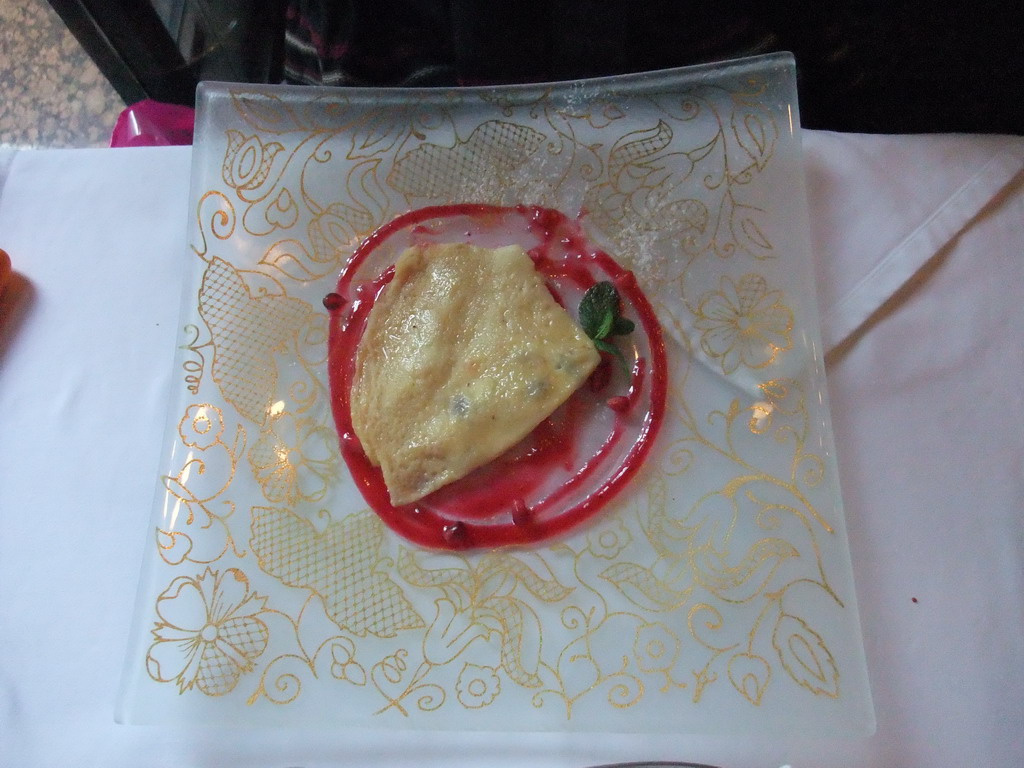 Dessert in our lunch restaurant `Cyrano`