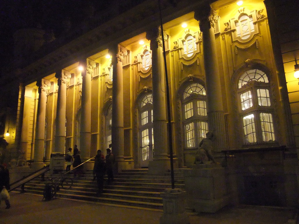 Entrance of the Széchenyi Medicinal Bath, by night