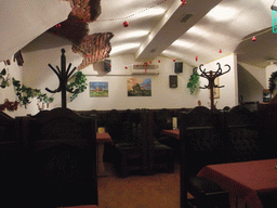 Inside our lunch restaurant in Kálmán Imre Utca street