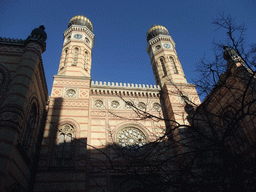 The front of the Dohány Street Synagogue