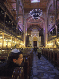 Tim in the Dohány Street Synagogue