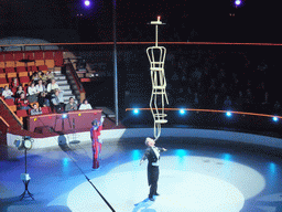 Juggler and clown in the Budapest Circus