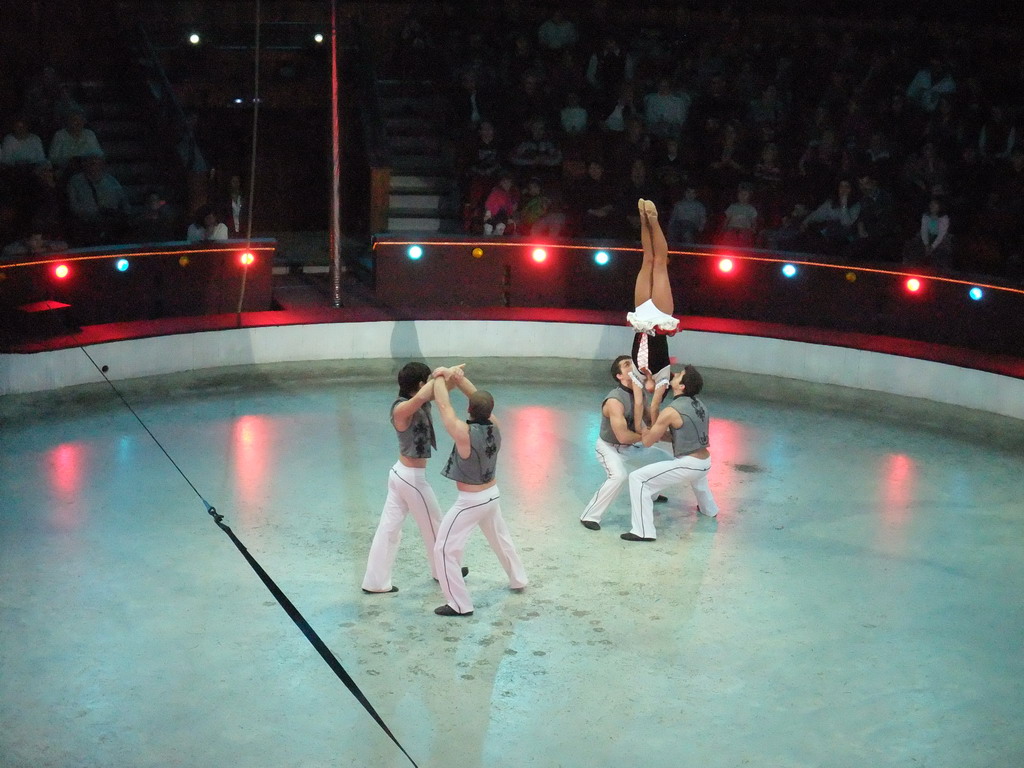 Gymnasts in the Budapest Circus