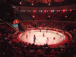 Goodbye of circus artists in the Budapest Circus