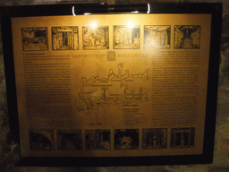 Map and explanation on the Labyrinth of Buda Castle