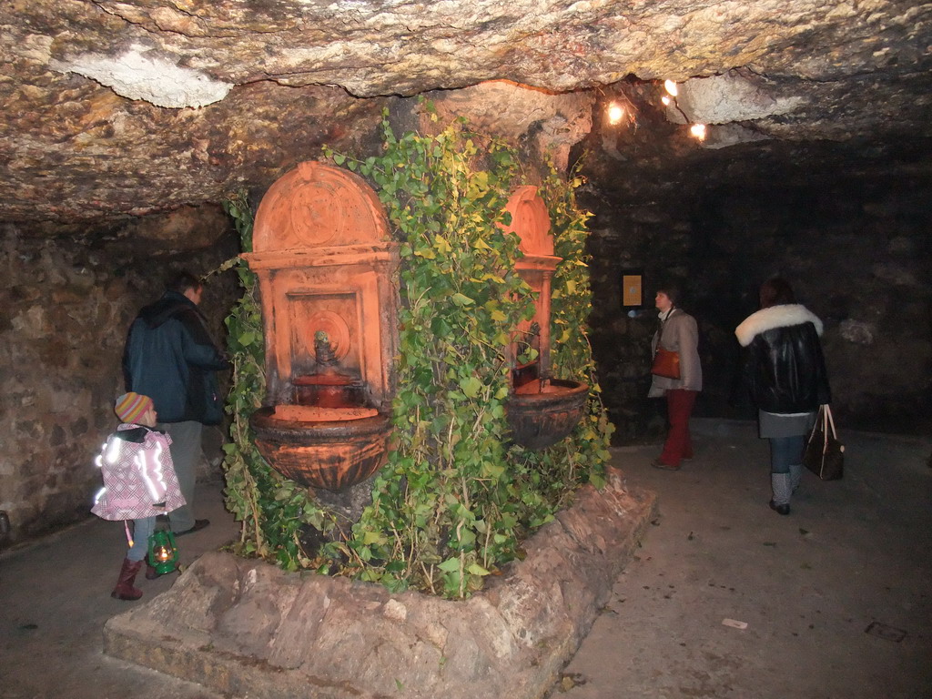 Miaomiao and the Wine Fountain of Mathias in the Labyrinth of Buda Castle