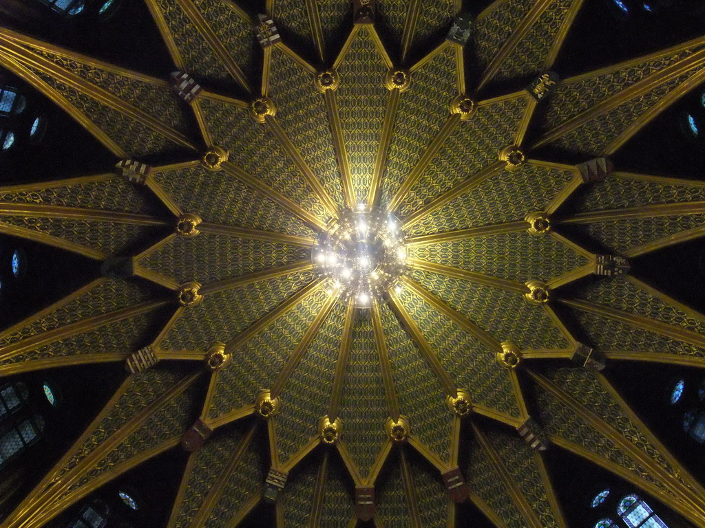 The Dome of the Central Hall of the Hungarian Parliament Building