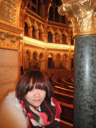 Miaomiao in the Old Upper House Hall of the Hungarian Parliament Building