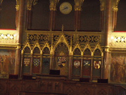 Main seats and coats of arms