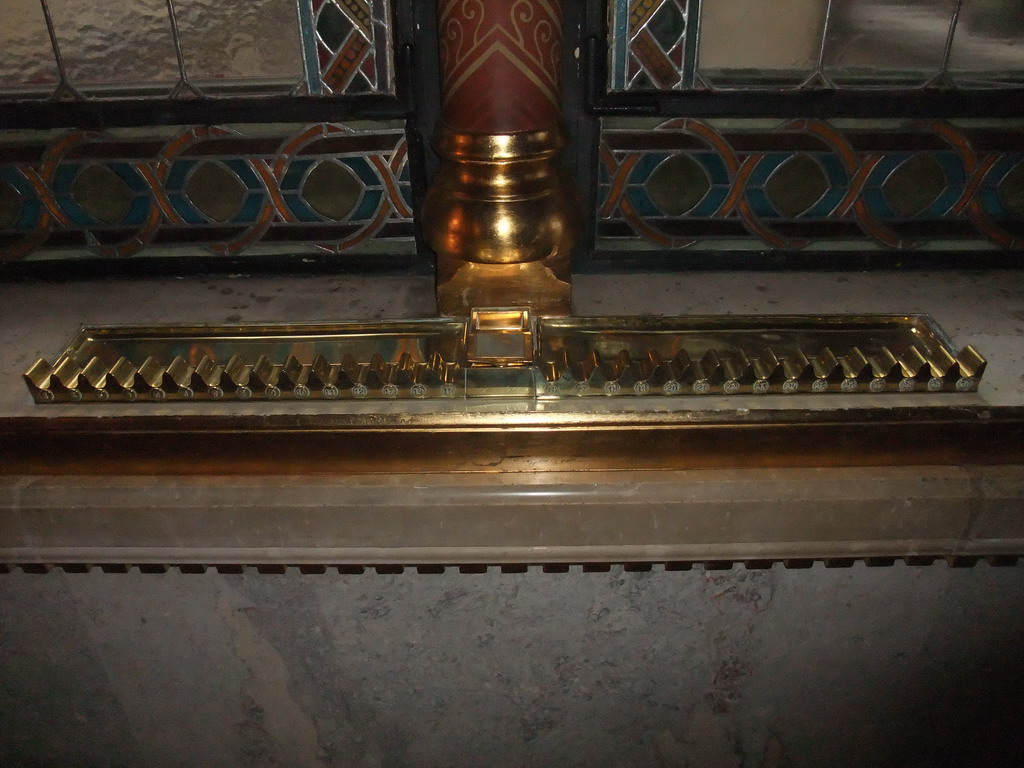 Cigar holder outside the Old Upper House Hall of the Hungarian Parliament Building