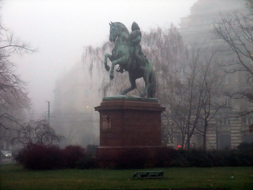 Equestrian Statue of Francis II Rákóczi in front of the Hungarian Parliament Building