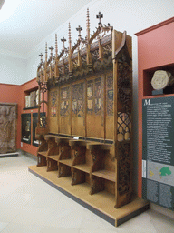 Wooden church choir in the Hungarian National Museum