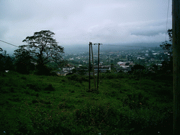 The northwest side of the city, viewed from the slopes of Mount Cameroon