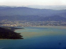 Trinity Bay, Cairns and Barron Gorge National Park, viewed from the airplane from Brisbane