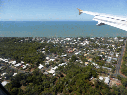 Town of Holloways Beach, viewed from the airplane from Brisbane
