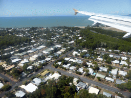 Town of Machans Beach, viewed from the airplane from Brisbane