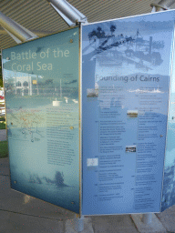 Information on the Battle of the Coral Sea and the Founding of Cairns, at the Cairns Esplanade