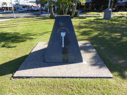 Plaque commemorating the carrying of the Olympic torch from Cairns to Melbourne in 1956, at the Cairns Esplanade