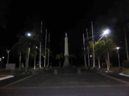 The Cairns War Memorial at the Cairns Esplanade, by night