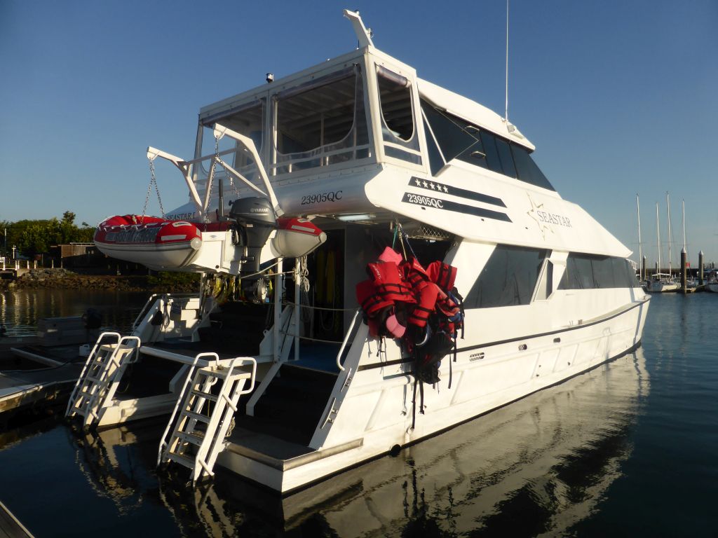 Our Seastar Cruises tour boat at Finger E of the Marlin Marina