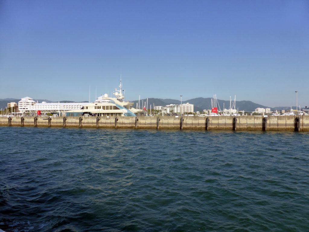 The Marlin Marina, viewed from our Seastar Cruises tour boat going to Michaelmas Cay