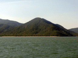 Trinity Bay and a hill near Cairns, viewed from our Seastar Cruises tour boat going to Michaelmas Cay