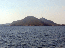 Trinity Bay and a hill near Cairns, viewed from our Seastar Cruises tour boat going to Michaelmas Cay