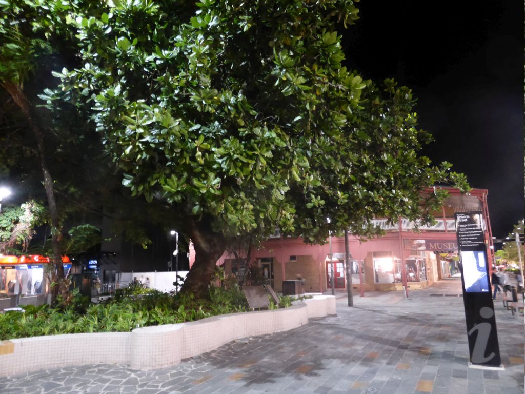 Crossing of Shields Street and Lake Street, by night