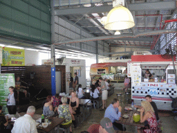 Food stalls at Rusty`s Markets at Spence Street