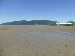 Trinity Bay during ebb and the Shangri-La Hotel The Marina Cairns, viewed from the Cairns Esplanade