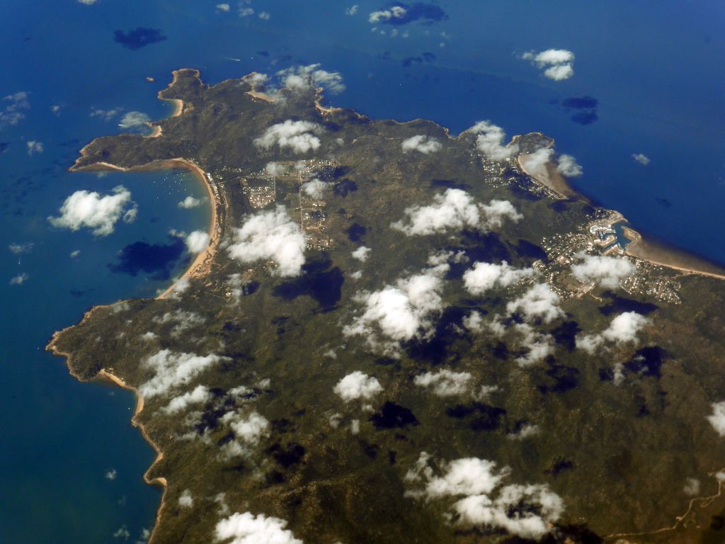 The Magnetic Island, viewed from the airplane to Sydney