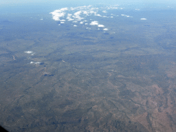 The Burdekin River and the town of Collinsville and surroundings, viewed from the airplane to Sydney