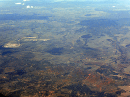 The Newlands Colliery coal mine and surroundings, viewed from the airplane to Sydney