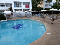 Max at the main swimming pool at the Prinsotel Alba Hotel Apartamentos