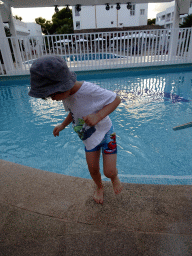 Max at the main swimming pool at the Prinsotel Alba Hotel Apartamentos