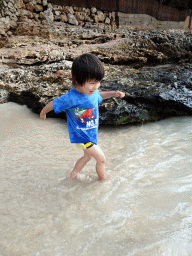 Max at the Cala Gran beach