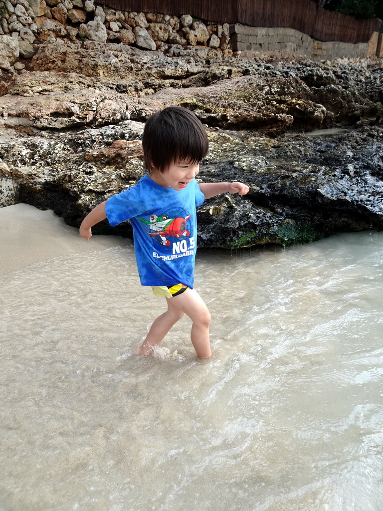 Max at the Cala Gran beach